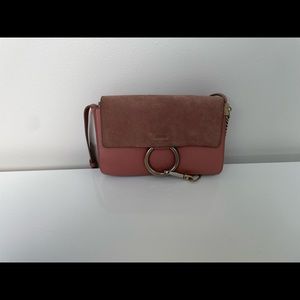 Chloe small Faye crossbody bag in pink